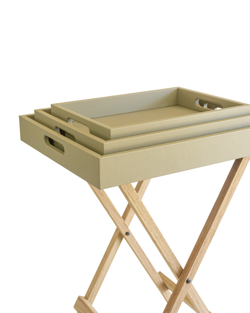 Charola con base de madera
