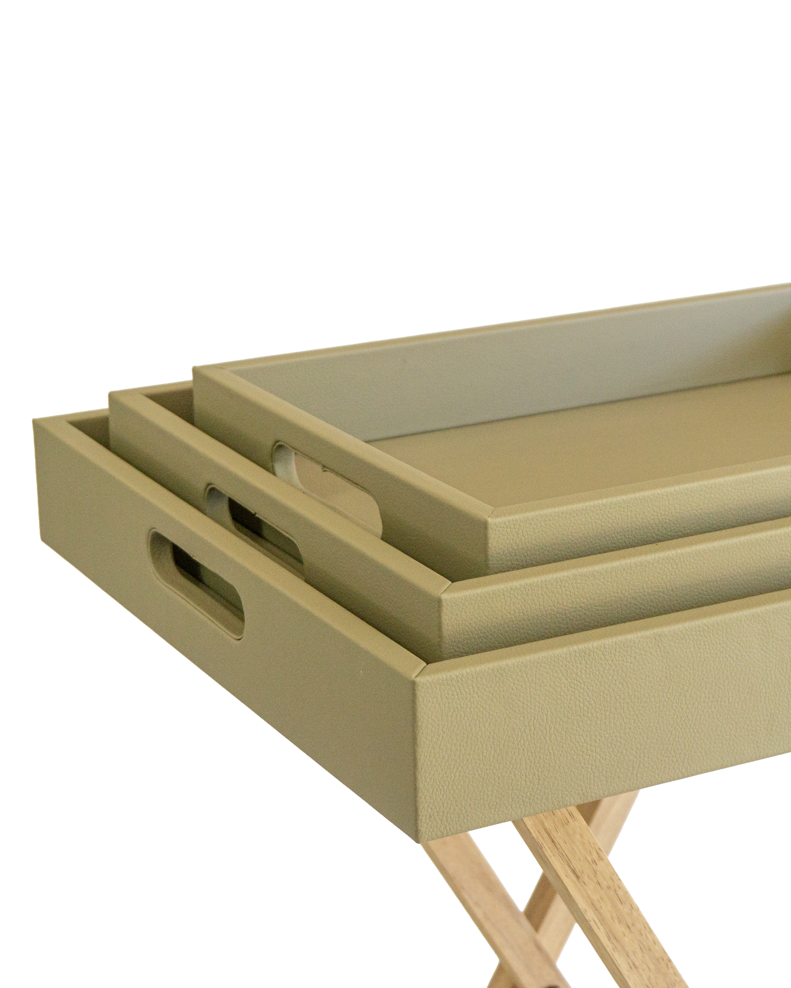 Charola con base de madera