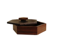 Caja decorativa hexagonal Curpiel Sintética